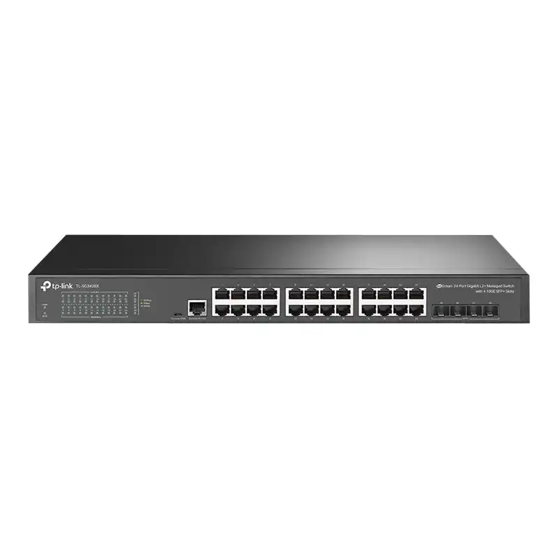 TP-Link JetStream - V1 - commutateur - Géré - 24 x 10 - 100 - 1000 + 4 x 10 Gigabit SFP+ - Montable sur ... (TL-SG3428X)_1